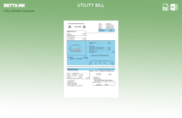 Модерен стил на САД Северна Каролина Град Шарлот за комунални сметки за вода